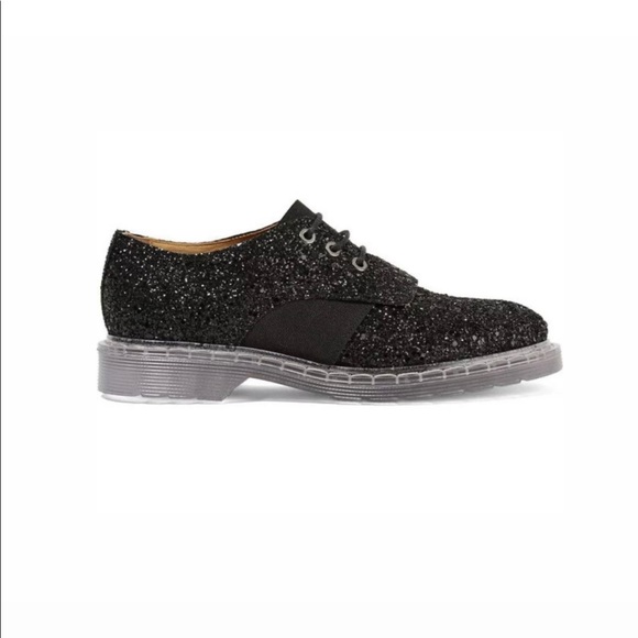 MM6 Maison Martin Margiela Shoes - MM6 Maison Margiela glitter brogues lace up shoe black sz 9